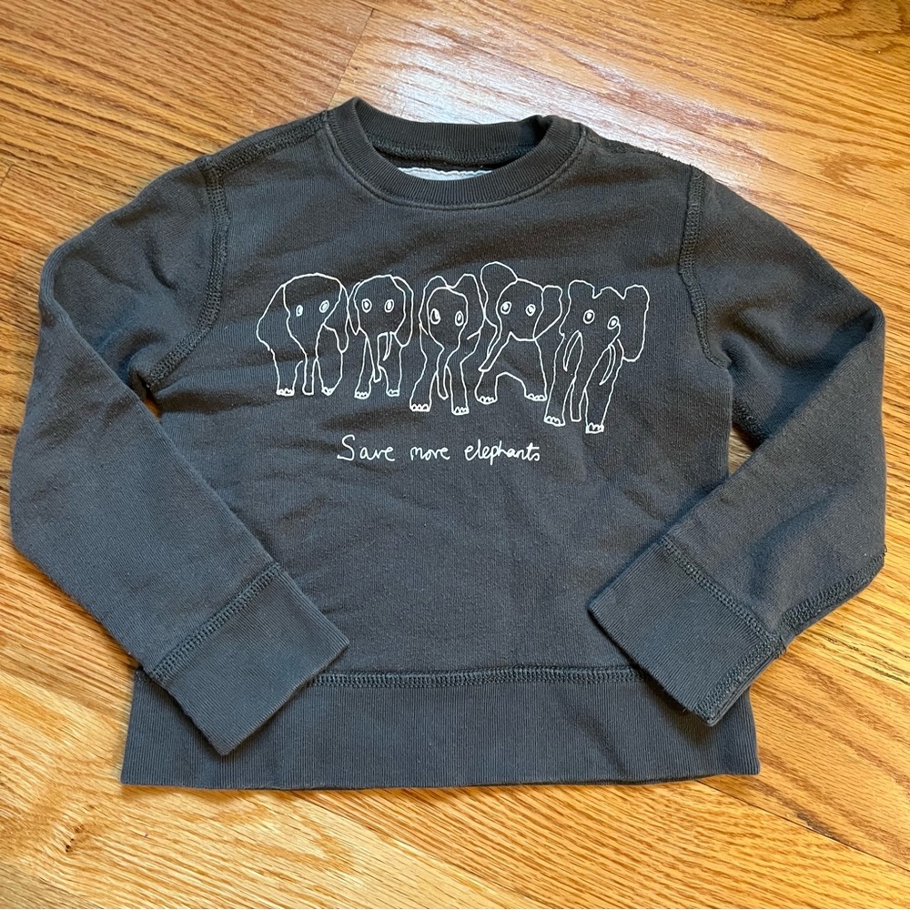 Crewcuts save more elephants sweatshirt size 3